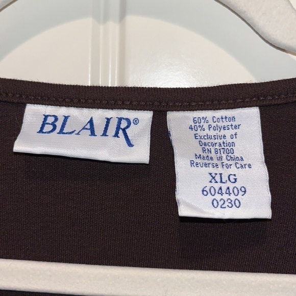 Southwest tribal western boho folk Blair button down patchwork top size XL - Picture 7 of 10